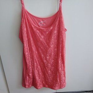 Lacy Coral Tank Top